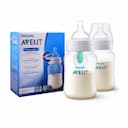 شیشه شیر اونت کلاسیک 260 میل 2 عددی + سوپاپ دار Avent